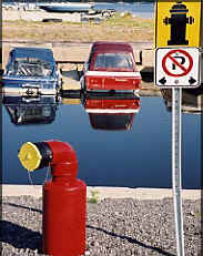 Dry hydrant marina installation photograph.